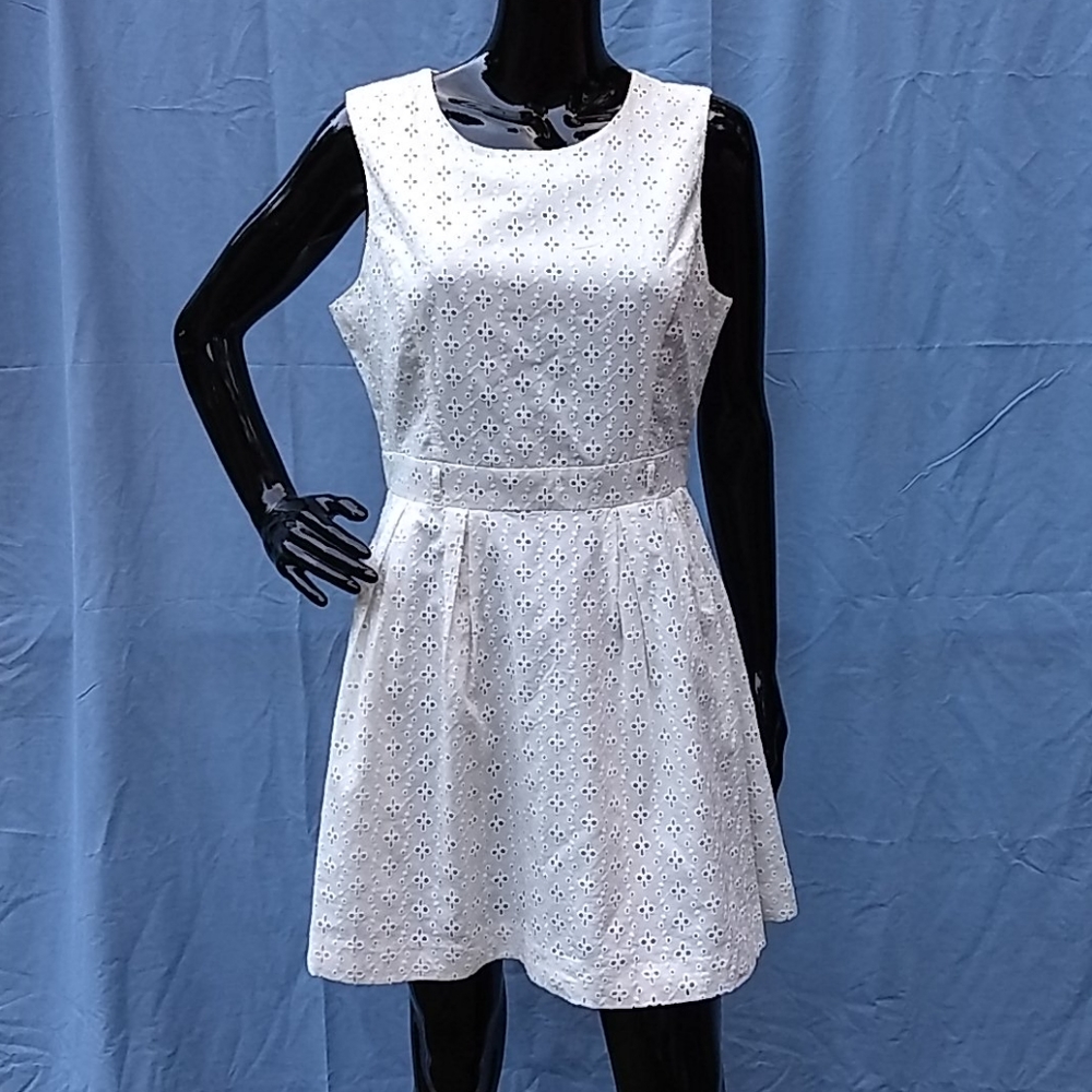 White eyelet dress